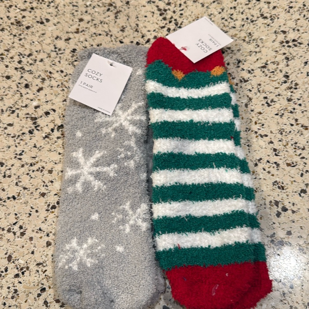 Two pair of holiday socks new with tags